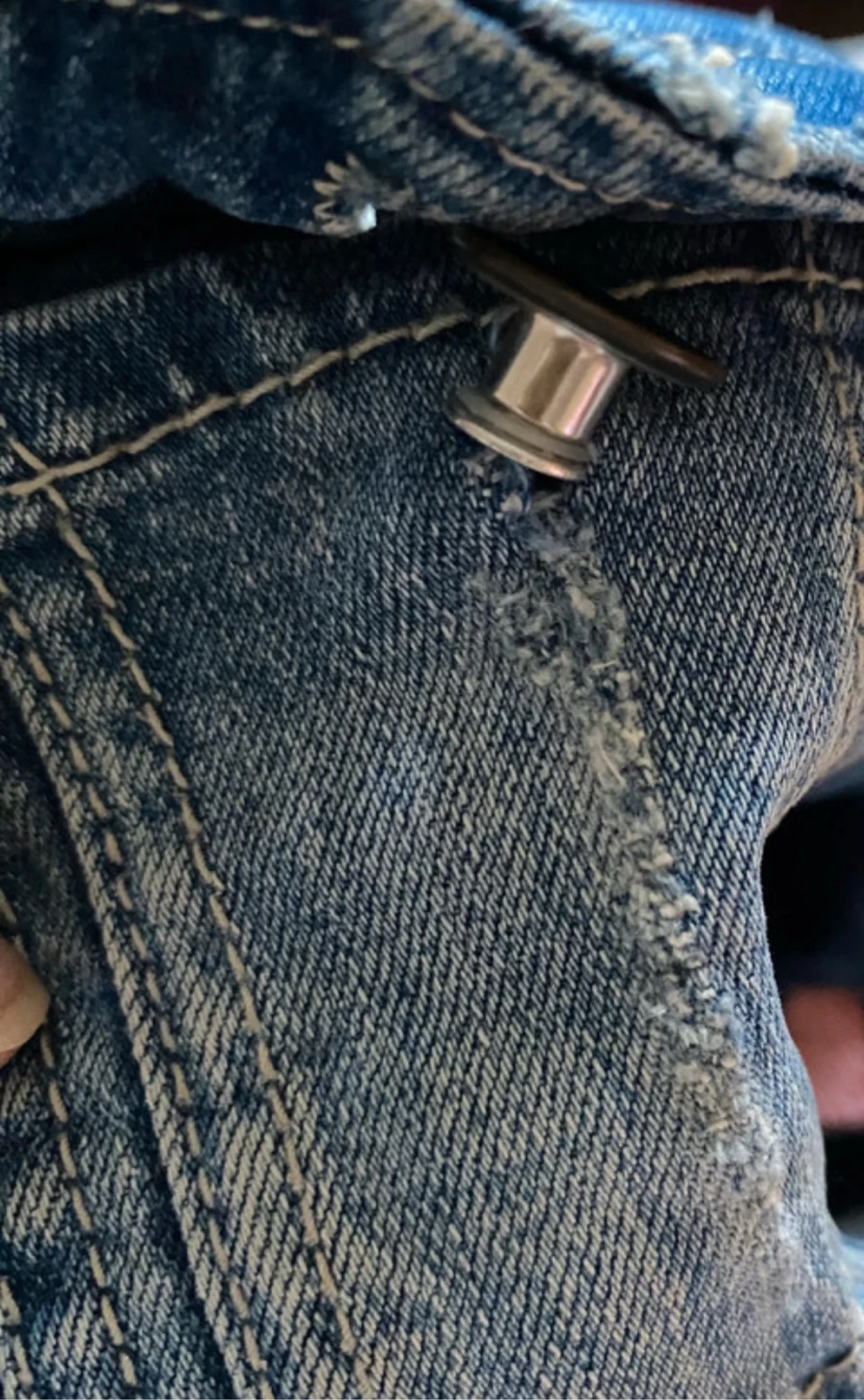 Stradivarius spijkerjas in lichtblauwe destroy-stijl - Maat M – photo 10